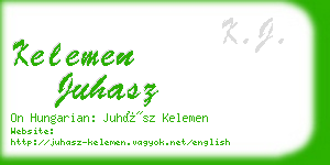 kelemen juhasz business card